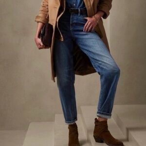 BANANA REPUBLIC THE BARREL ULTRA HIGH RISE JEAN MEDIUM WASH SIZE 29 NWT